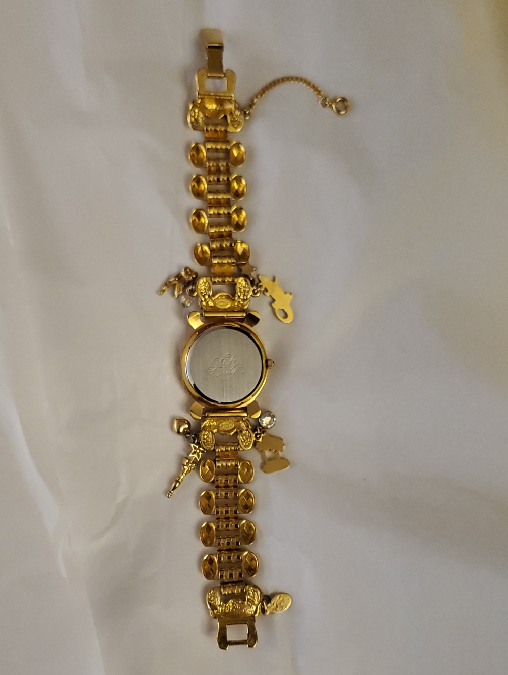 Vintage Retired Kirks Folly Foreverland Peter Pan Neverland Charm Bracelet Watch - Picture 6 of 12